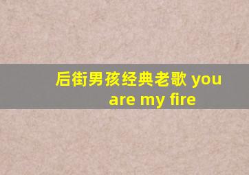 后街男孩经典老歌 you are my fire